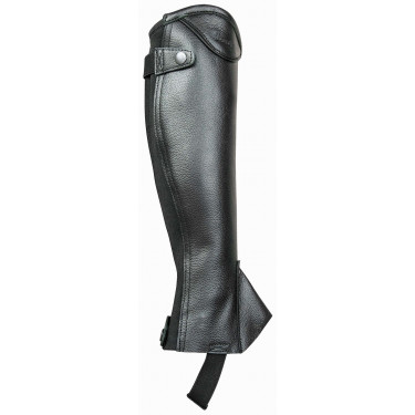 Polainas Mini Chaps Vivaldi Cuero Granulado T de T Negro