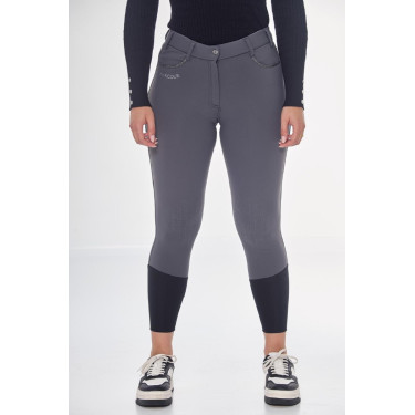 Pantalón polar de equitación Harcour Jaipur Gris antracita Pantalón polar de equitación Harcour Jaipur Gris antracita