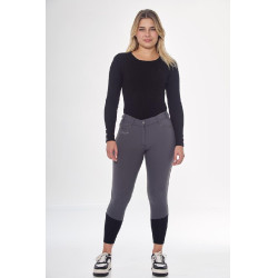 Pantalón polar de equitación Harcour Jaipur Gris antracita Pantalón polar de equitación Harcour Jaipur Gris antracita