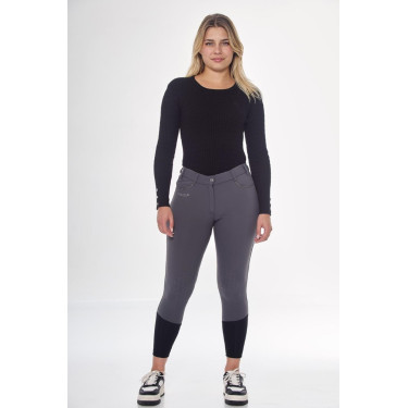 Pantalón polar de equitación Harcour Jaipur Gris antracita Pantalón polar de equitación Harcour Jaipur Gris antracita