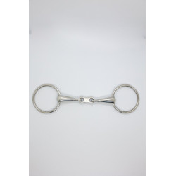 Muserola simple de doble articulación con enlace plano de 19 mm Harcour Acero inoxidable Gris