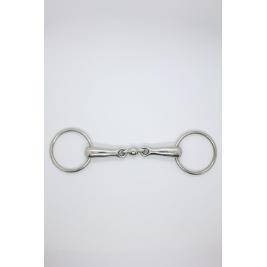 Mors simple doble rotura con bola 20 mm Harcour Acero inoxidable Gris