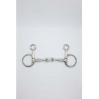 Mors Baucher doble rotura enlace plano 11mm Harcour Acero inoxidable Gris