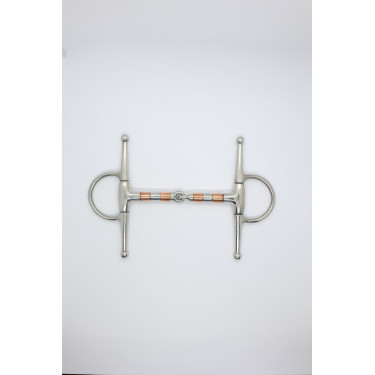 Bocado con rodillos de latón de 13 mm Harcour Acero inoxidable Gris