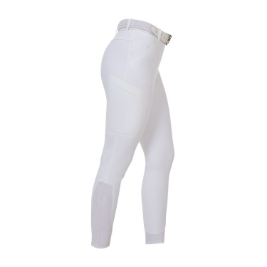 Pantalón slim fit mujer Equestro Ridertechnology costuras termoselladas