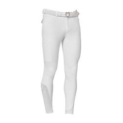Pantalón slim fit hombre Equestro Ridertechnology full grip Blanco