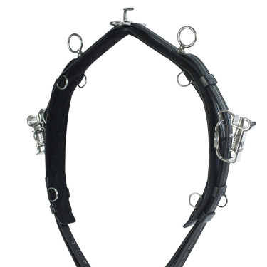 MONTURA DE CARRERAS QH PRO, SINTÉTICA Negro