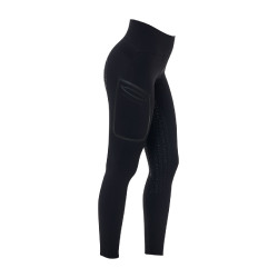 Leggings mujer Equestro Ridertechnology cintura alta full grip Negro
