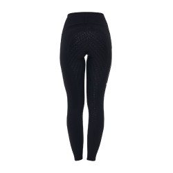 Leggings mujer Equestro Ridertechnology cintura alta full grip Negro