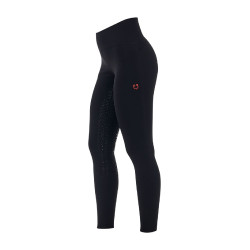 Leggings mujer Equestro Ridertechnology cintura alta full grip Negro