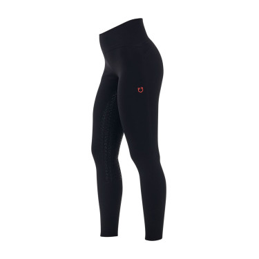 Leggings mujer Equestro Ridertechnology cintura alta full grip Negro