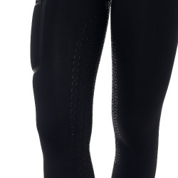 Leggings mujer Equestro Ridertechnology cintura alta full grip Negro
