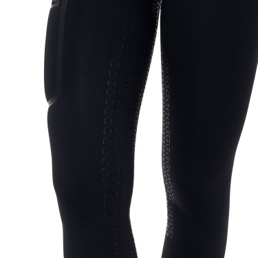 Leggings mujer Equestro Ridertechnology cintura alta full grip Negro