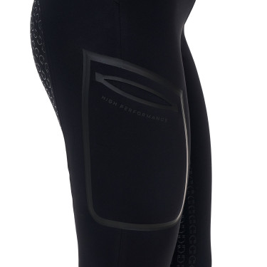 Leggings mujer Equestro Ridertechnology cintura alta full grip Negro
