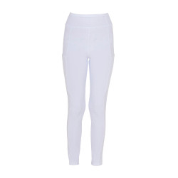 Leggings niña con decoraciones perforadas Blanco