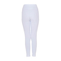 Leggings niña con decoraciones perforadas Blanco