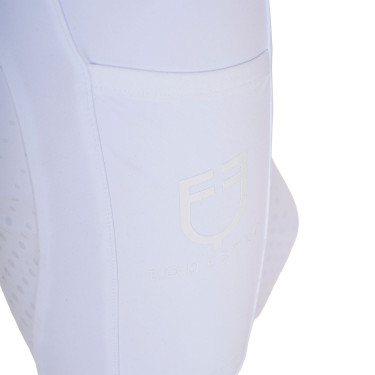 Leggings niña con decoraciones perforadas Blanco