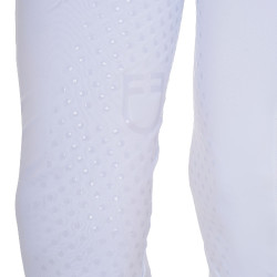 Leggings niña con decoraciones perforadas Blanco
