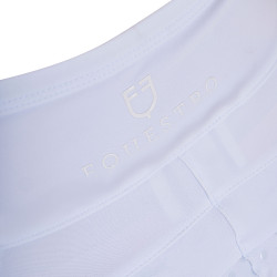 Leggings niña con decoraciones perforadas Blanco