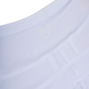 Leggings niña con decoraciones perforadas Blanco