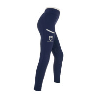 Leggings niña con decoraciones perforadas Blazer marino / blanco Azul marino