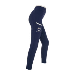 Leggings niña con decoraciones perforadas Blazer marino / blanco Azul marino