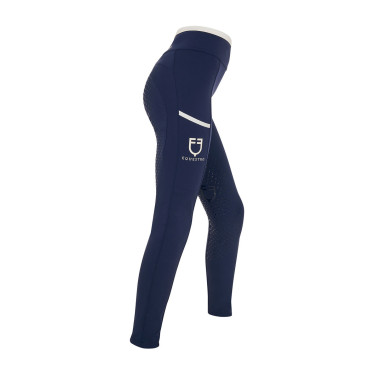 Leggings niña con decoraciones perforadas Blazer marino / blanco Azul marino