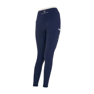 Leggings niña con decoraciones perforadas Blazer marino / blanco Azul marino