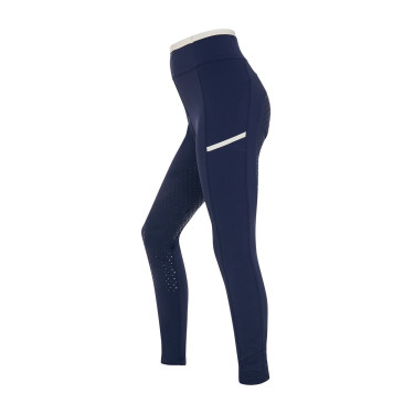Leggings niña con decoraciones perforadas Blazer marino / blanco Azul marino