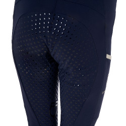 Leggings niña con decoraciones perforadas Blazer marino / blanco Azul marino