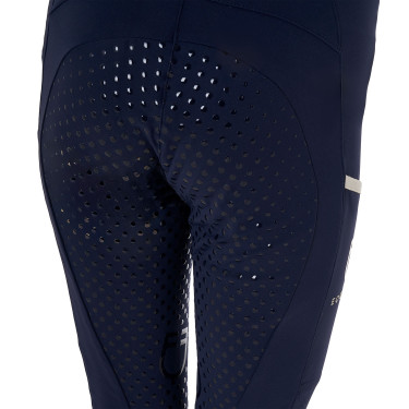 Leggings niña con decoraciones perforadas Blazer marino / blanco Azul marino