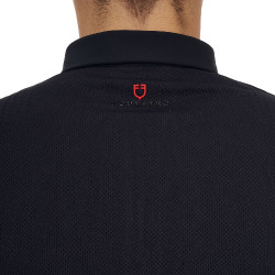 Polo da entrenamiento hombre Equestro Ridertechnology manga larga con cremallera