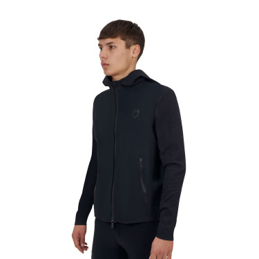 Sudadera técnica de hombre Equestro Ridertechnology con capucha