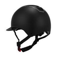 Casco con brillos y visera ancha homologación EN 1384-2023