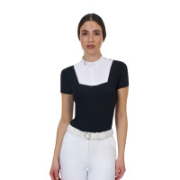 Polo de concurso mujer Equestro Ridertechnology manga corta
