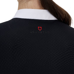 Polo de concurso mujer Equestro Ridertechnology manga corta