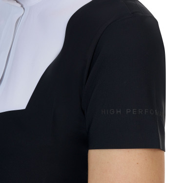 Polo de concurso mujer Equestro Ridertechnology manga corta