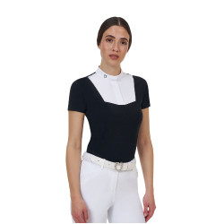 Polo de concurso mujer Equestro Ridertechnology manga corta