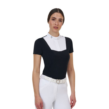 Polo de concurso mujer Equestro Ridertechnology manga corta