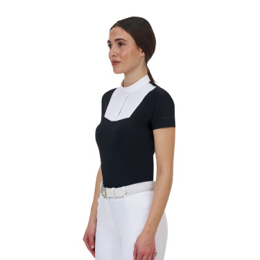 Polo de concurso mujer Equestro Ridertechnology manga corta