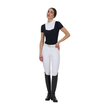 Polo de concurso mujer Equestro Ridertechnology manga corta