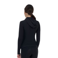 Sudadera técnica mujer Equestro Ridertechnology con capucha