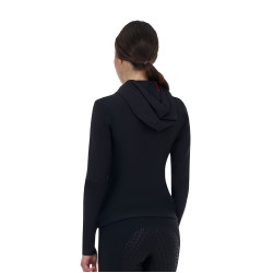 Sudadera técnica mujer Equestro Ridertechnology con capucha