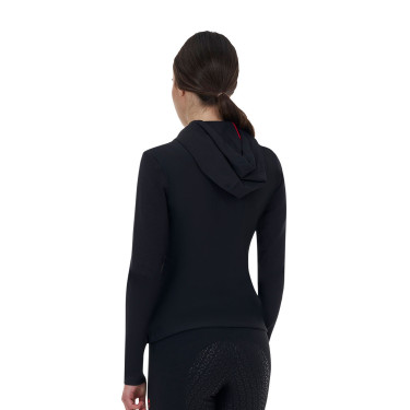 Sudadera técnica mujer Equestro Ridertechnology con capucha