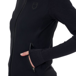 Sudadera técnica mujer Equestro Ridertechnology con capucha