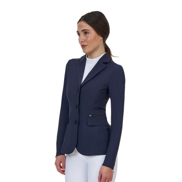 Chaqueta de concurso para mujer Equestro Ridertechnology costuras termoselladas