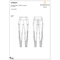 Leggings de mujer full grip con inserciones perforadas Blanco