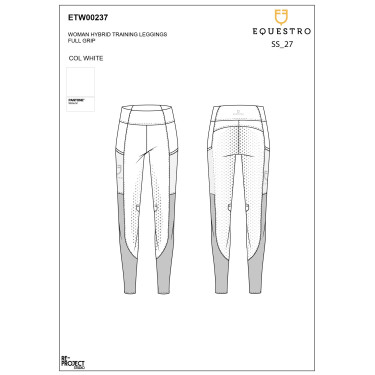 Leggings de mujer full grip con inserciones perforadas