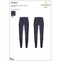 Leggings de mujer full grip con inserciones perforadas Americana marina Azul marino
