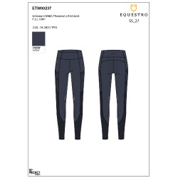 Leggings de mujer full grip con inserciones perforadas Americana marina Azul marino